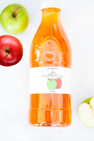 100% Apple Fruit Juice Blend.