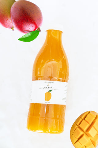 100% Mango Fruit Juice Blend.